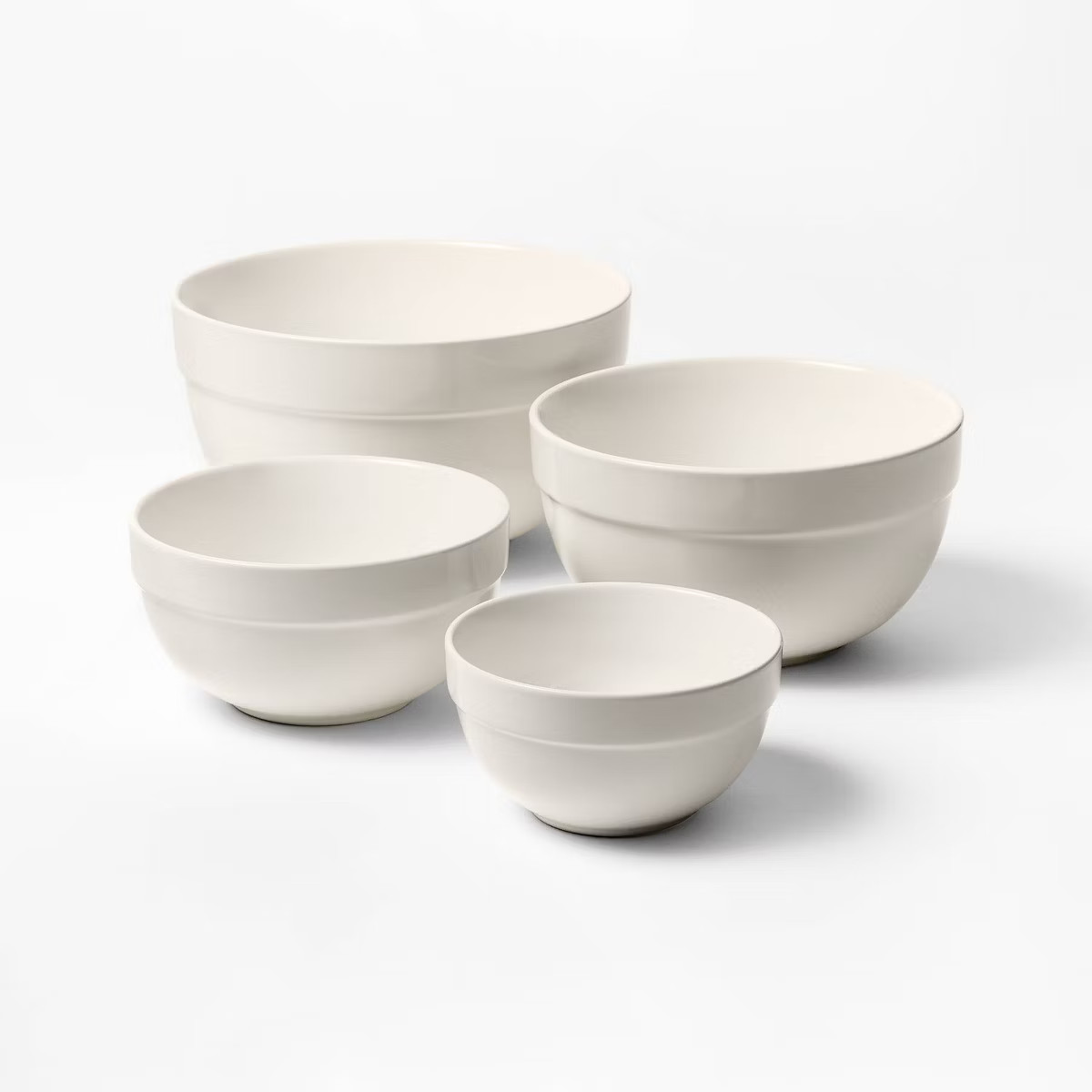 4pc Stoneware Mixing Bowl Set - Figmint™ | Target