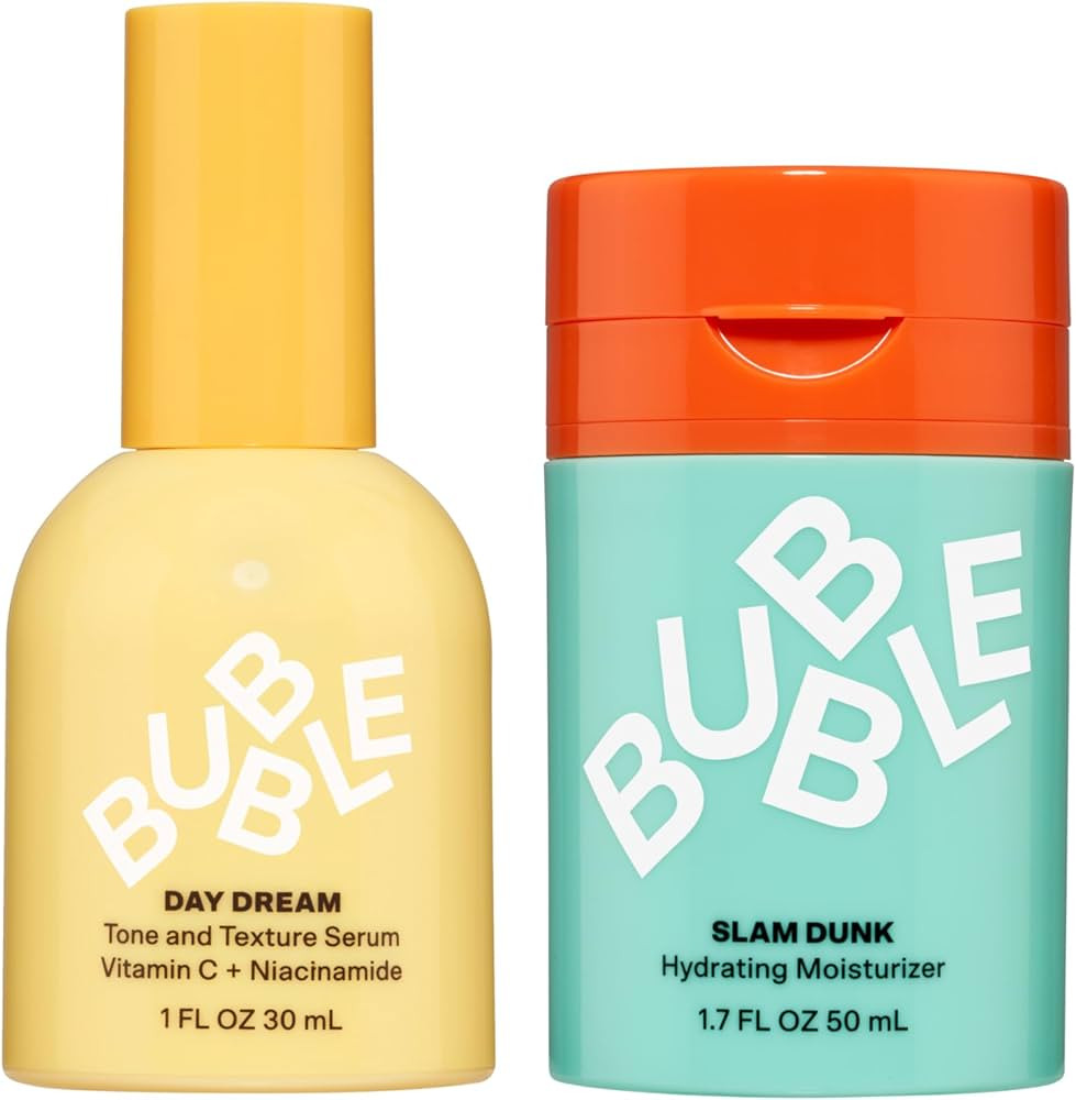 Bubble Skincare Day Dream Face Serum (30ml) + Slam Dunk Face Moisturizer for Dry Skin (50ml) | Amazon (US)