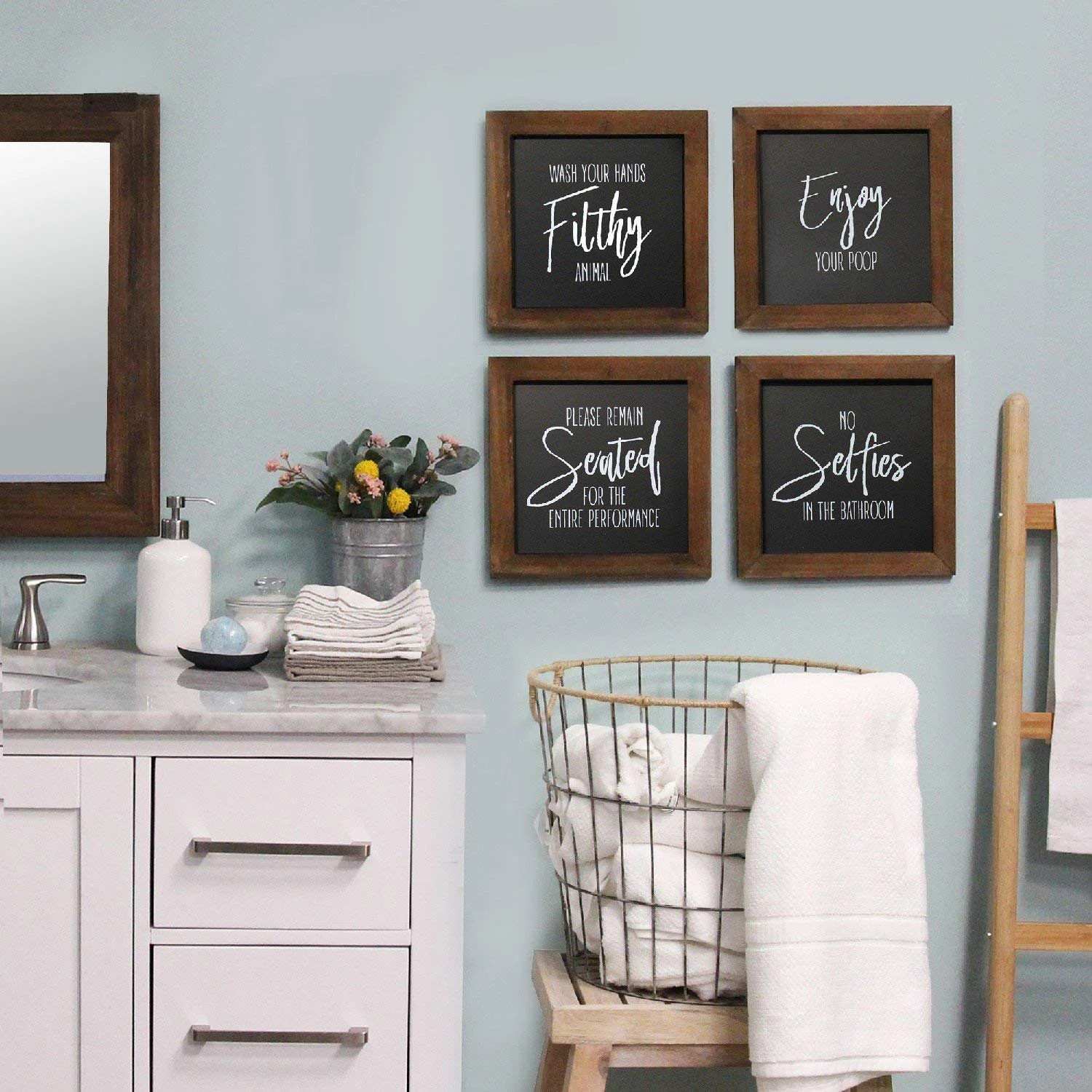 Decor Set of 4 Bathroom Wall Art | Wayfair North America