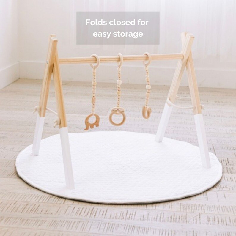 Baby Play Gym - Natural Wood Play Gym for Babies - Wooden Baby Gym | Etsy (US)