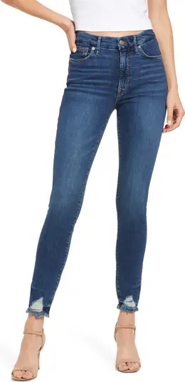 Good American Good Legs Distressed Skinny Jeans | Nordstrom | Nordstrom