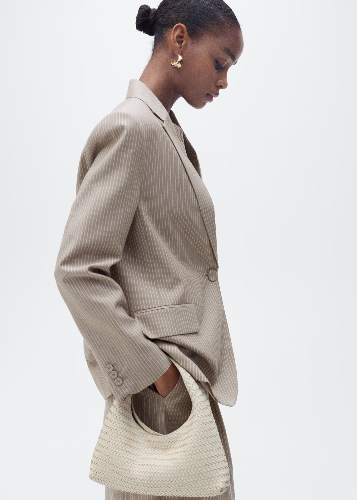 Blazer completo lyocell - Donna | MANGO Italia | Mango EU