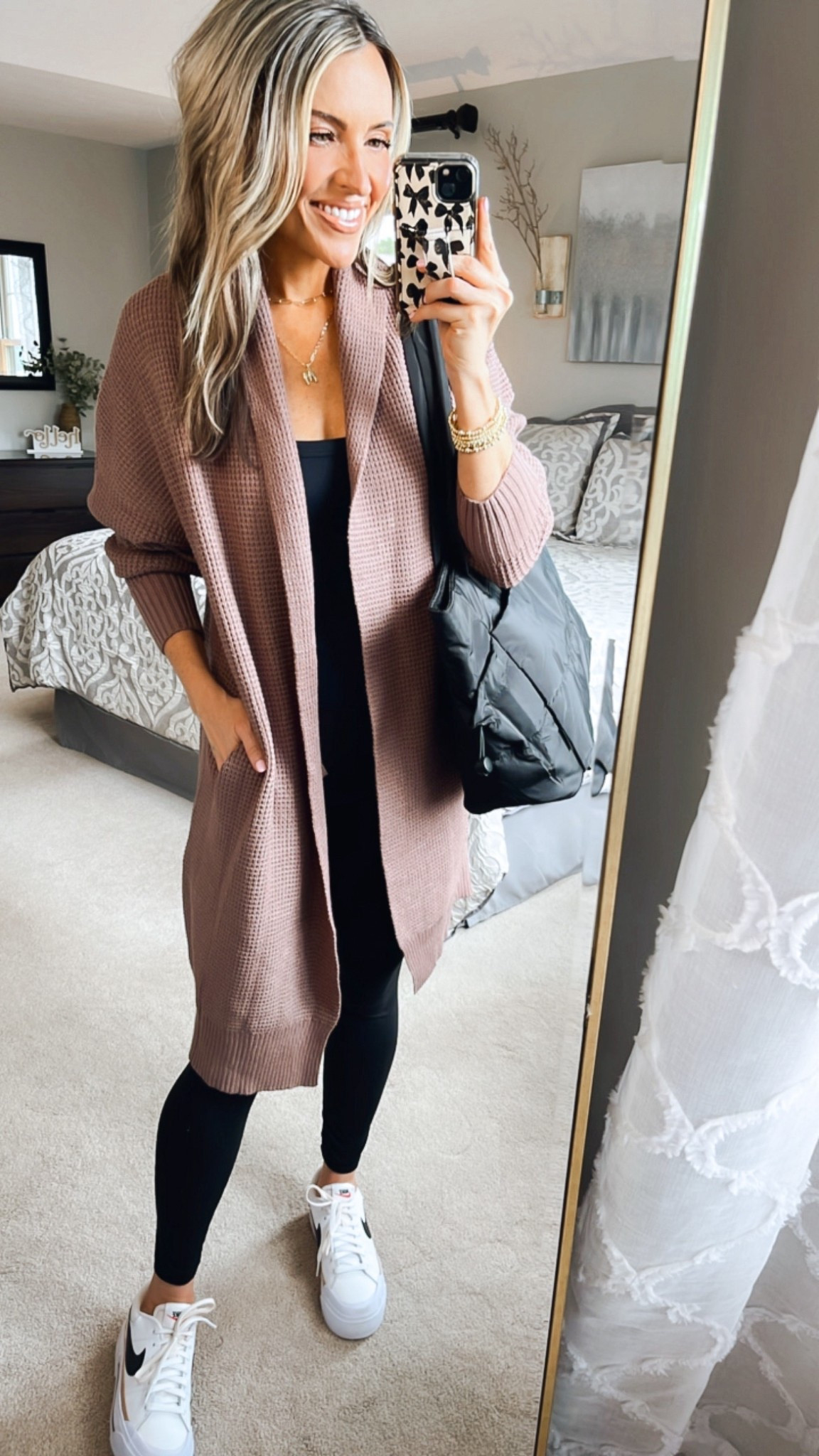 Cozy cardigan for fall, lounge or travel! No front seam leggings! Built in bra tank!

#LTKPetite #LTKTravel #LTKStyleTip