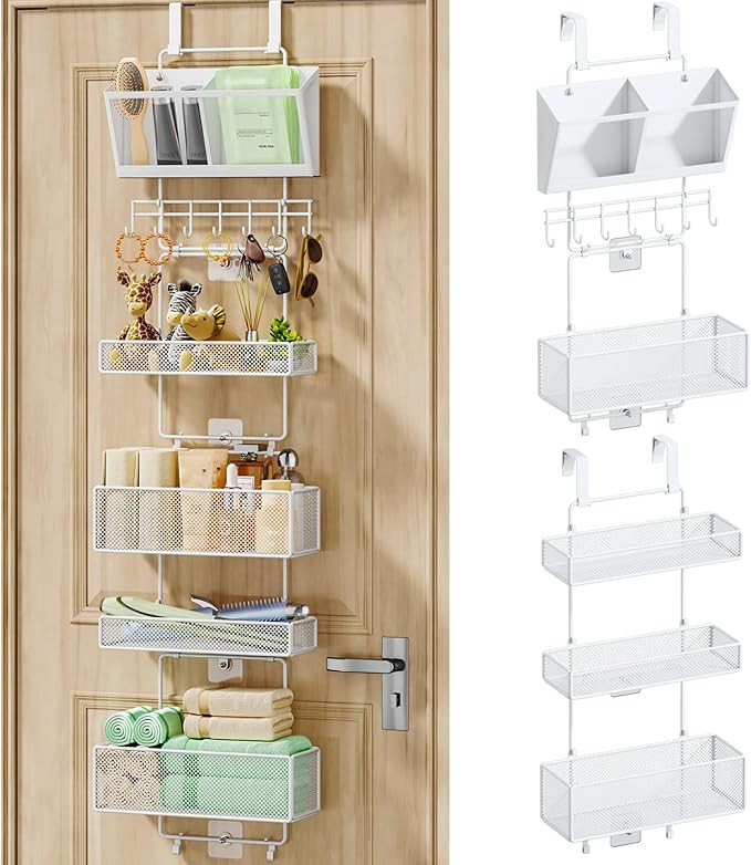 HapiRm Over Door Organizer Hanging - 6 Tier Over The Door Storage with Visual Pockets & Hooks, wi... | Amazon (US)