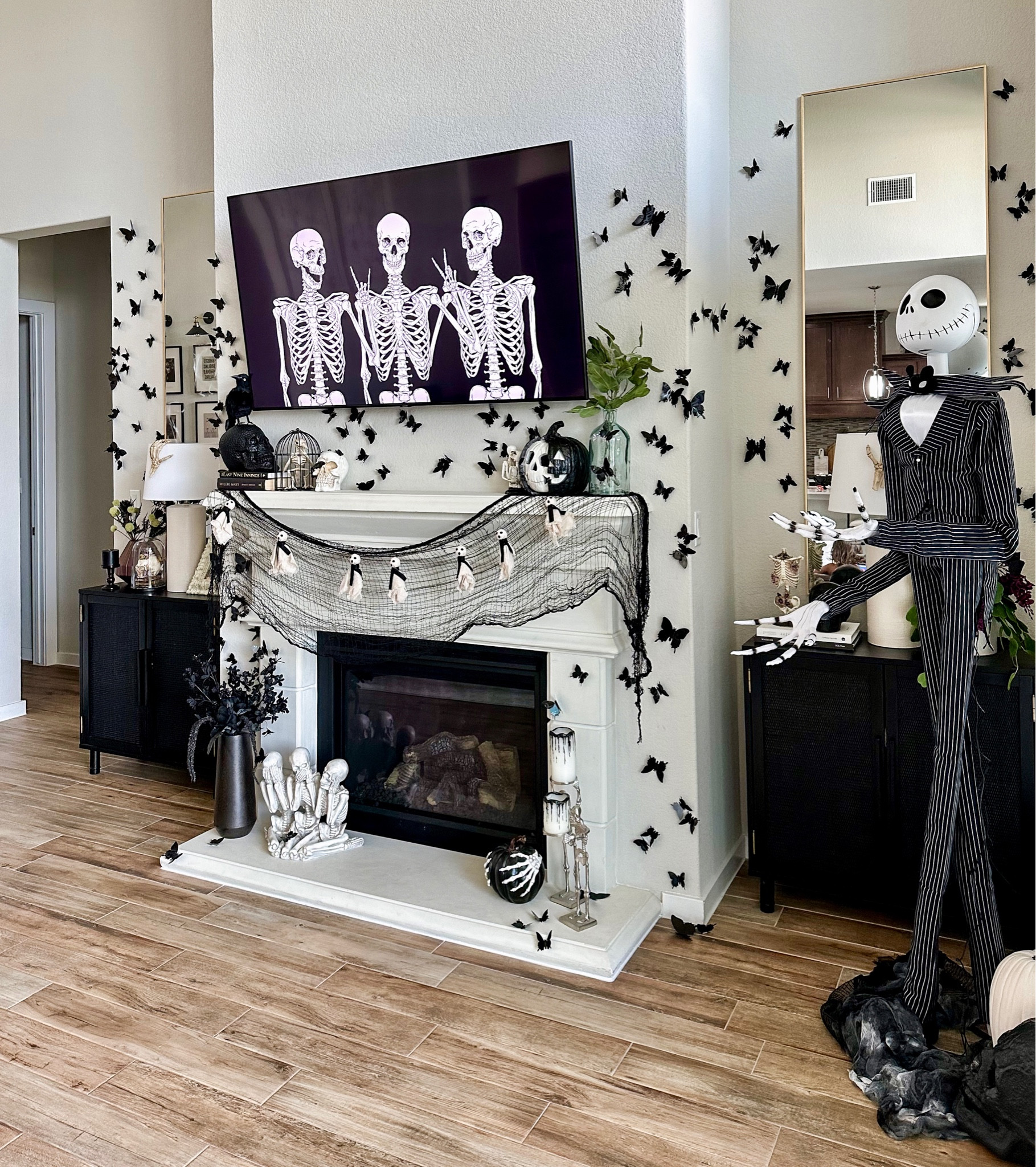 Halloween living room decorations, Halloween mantle, butterfly Halloween, Amazon Halloween, spooky not scary 

#LTKSeasonal #LTKHalloween #LTKHoliday