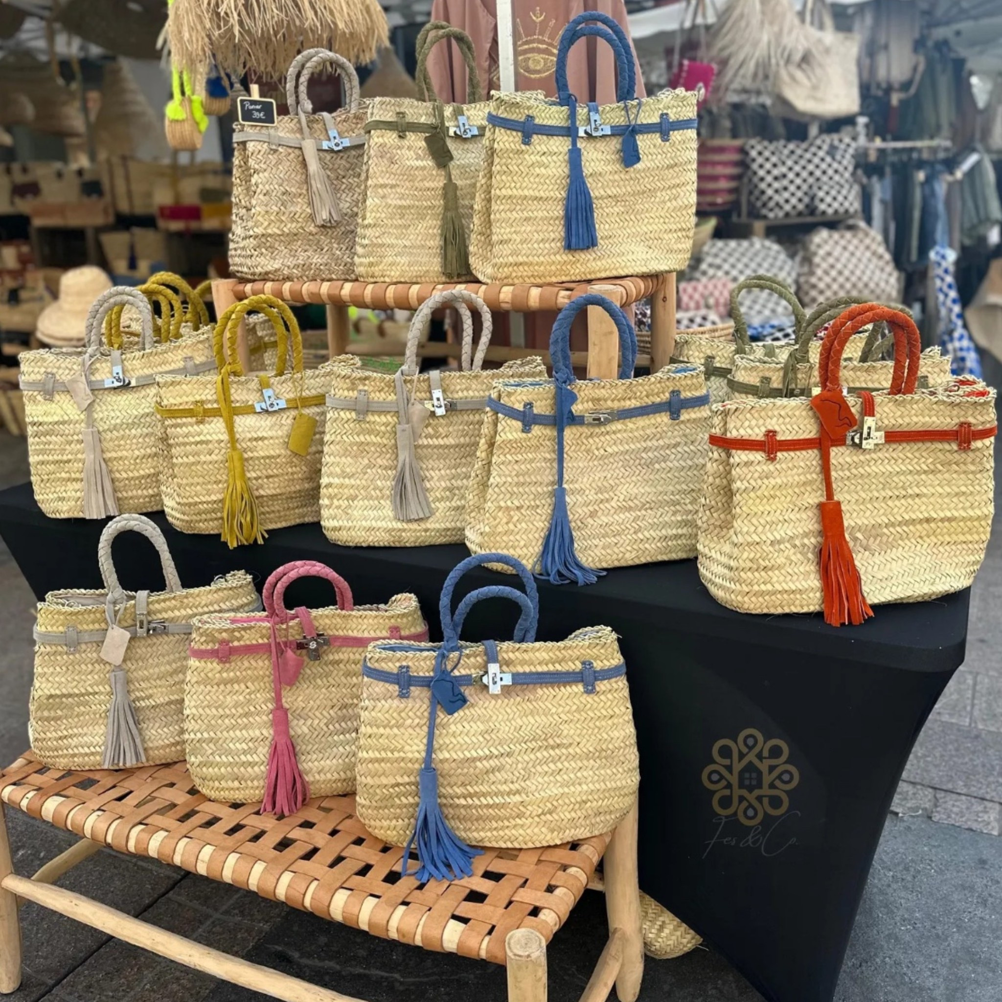 The cutest straw bags for summer! Mine is the size large! You can see mine on video on my LTK @thebrokebrooke 