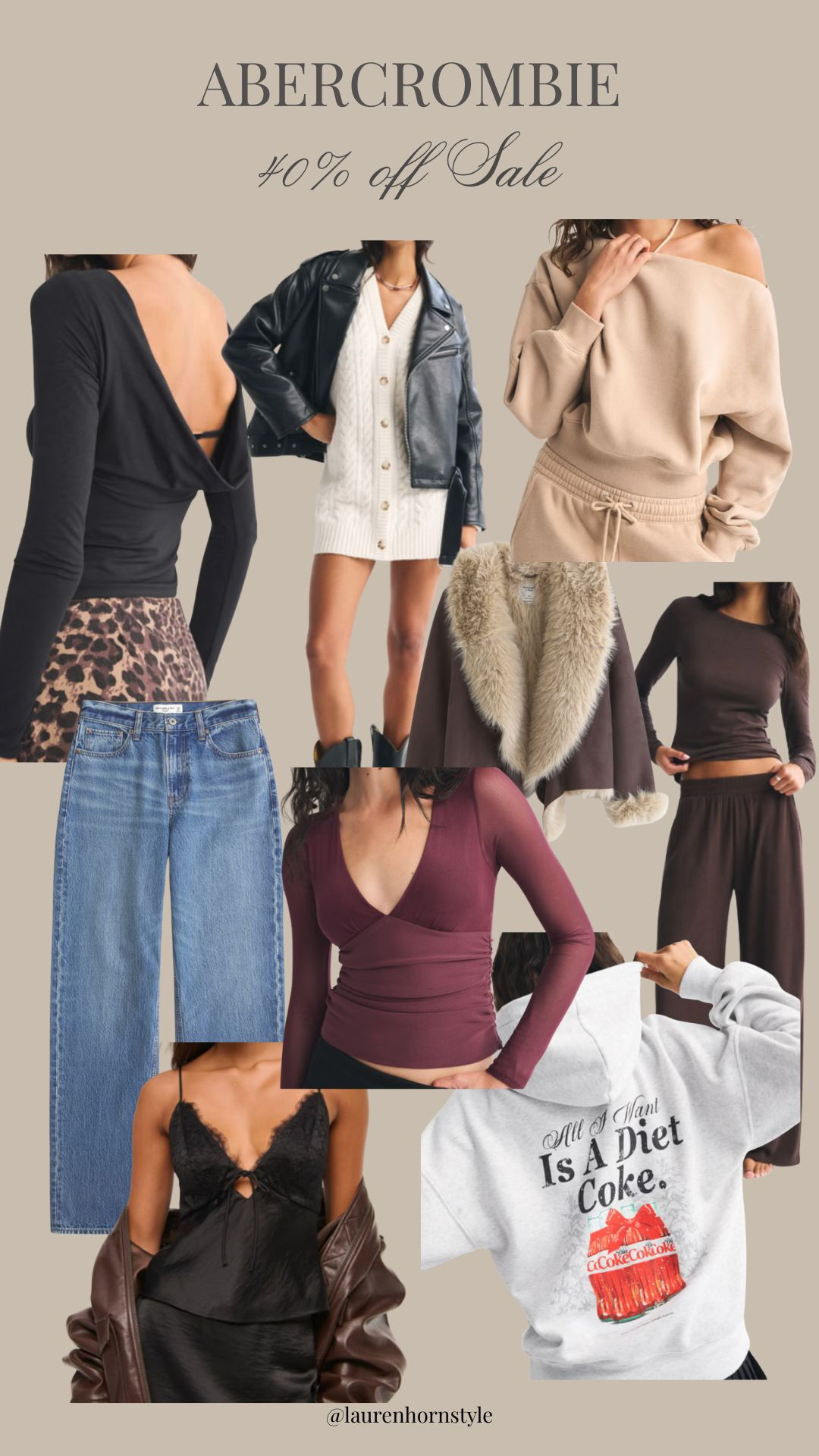 Abercrombie 40% off sale 

 #LTKGiftGuide #LTKHoliday #LTKSaleAlert
