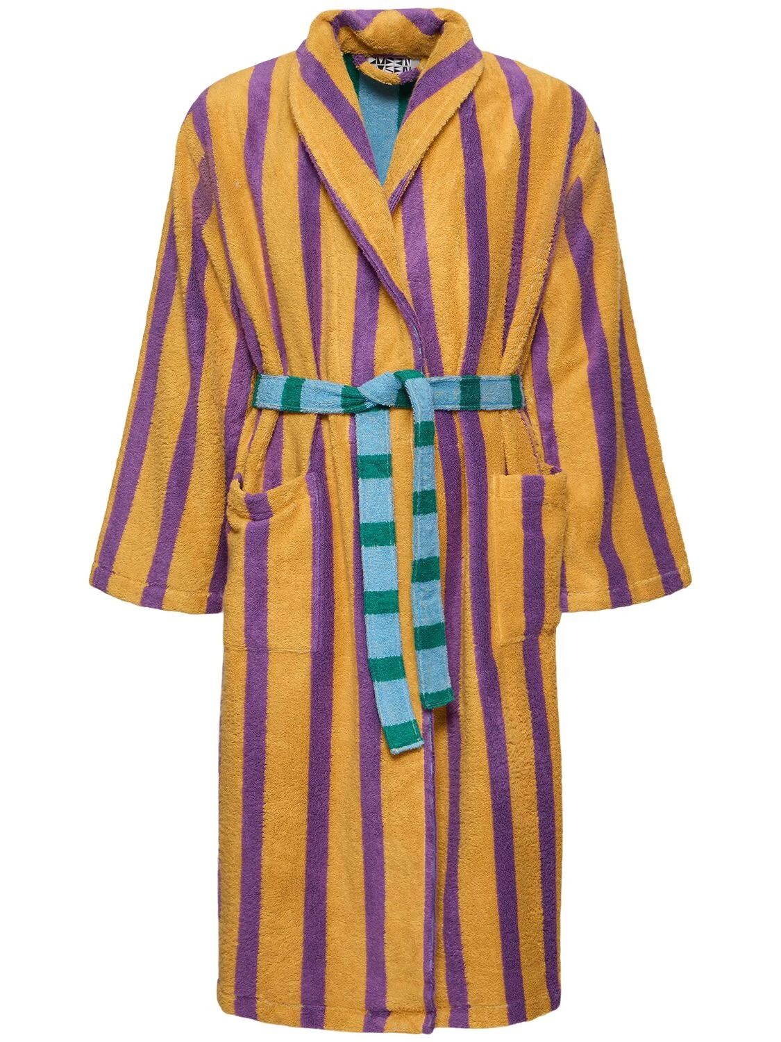 Ronnie Stripe Cotton Bathrobe | Luisaviaroma