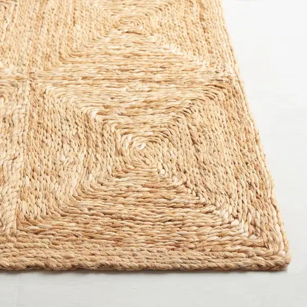 SAFAVIEH Handmade Natural Fiber Helvi Farmhouse Geometric Jute Rug - Bed Bath & Beyond - 38038778 | Bed Bath & Beyond
