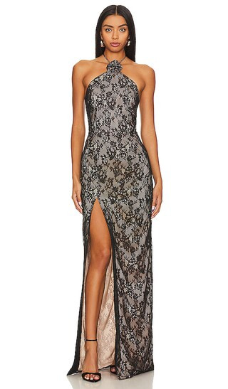 X REVOLVE Sandy Gown in Black Lace | Revolve Clothing (Global)