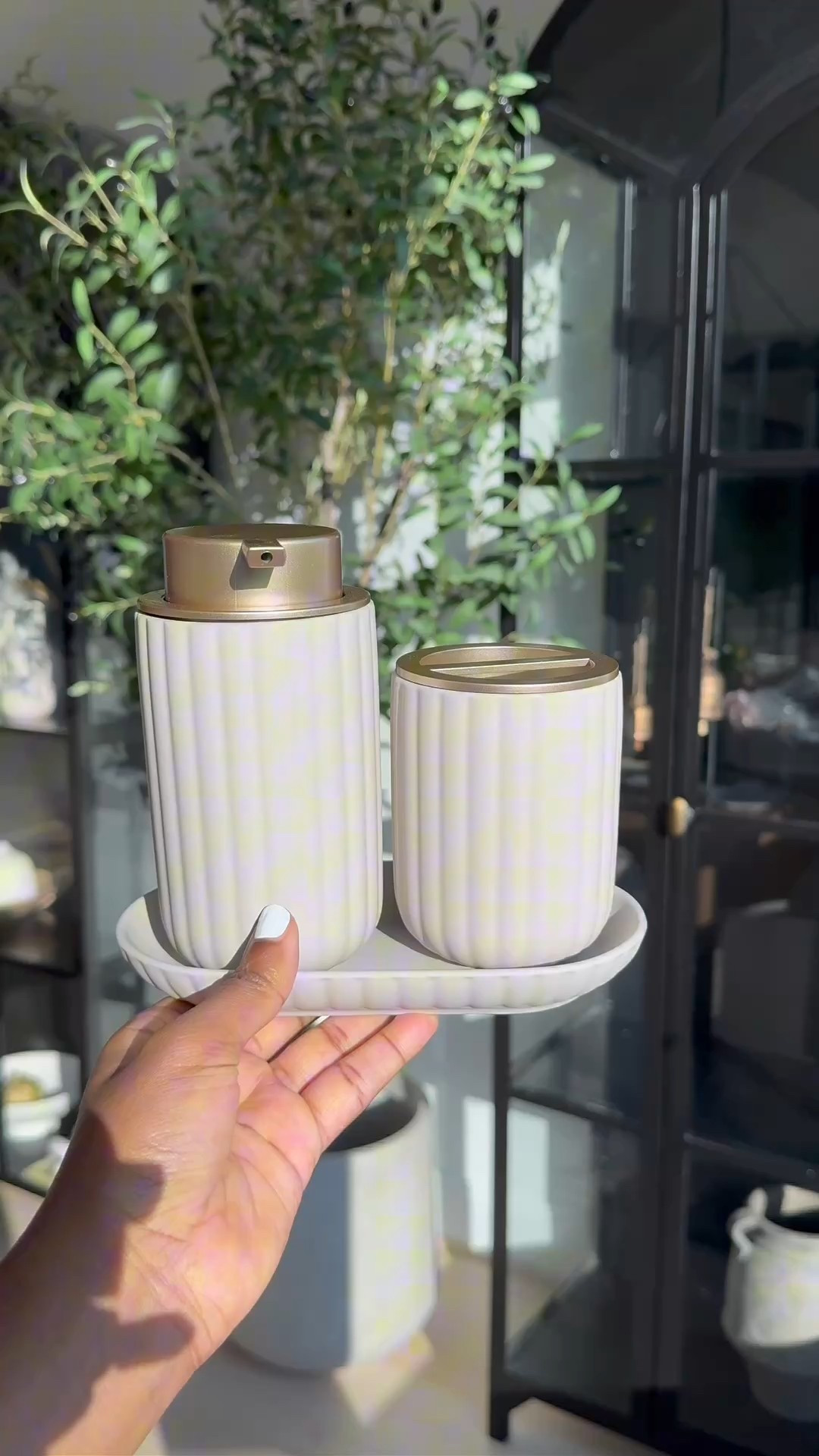 Umm these bath mats!!! 🤌🏽 by far the softest mats I’ve owned. 😍 They also come in black, silver, or white! I love how plush they are and yet functional.  

This lamp is adjustable and provides the perfect ambient lighting for night time - The perfect reading lamp. It also comes in a gorgeous bronze 🤎

I’ve been waiting for these gorgeous soap dispenser and canisters to come back again -  offering various color options and a soft, velvety texture. 🤍🤎🤍

This woven tray is a great addition to your home decor.  It can be used to add a decorative touch to your kitchen counter, coffee table, or bathroom vanity.

Find these below! ☺️ 

#LTKStyleTip #LTKVideo #LTKSaleAlert