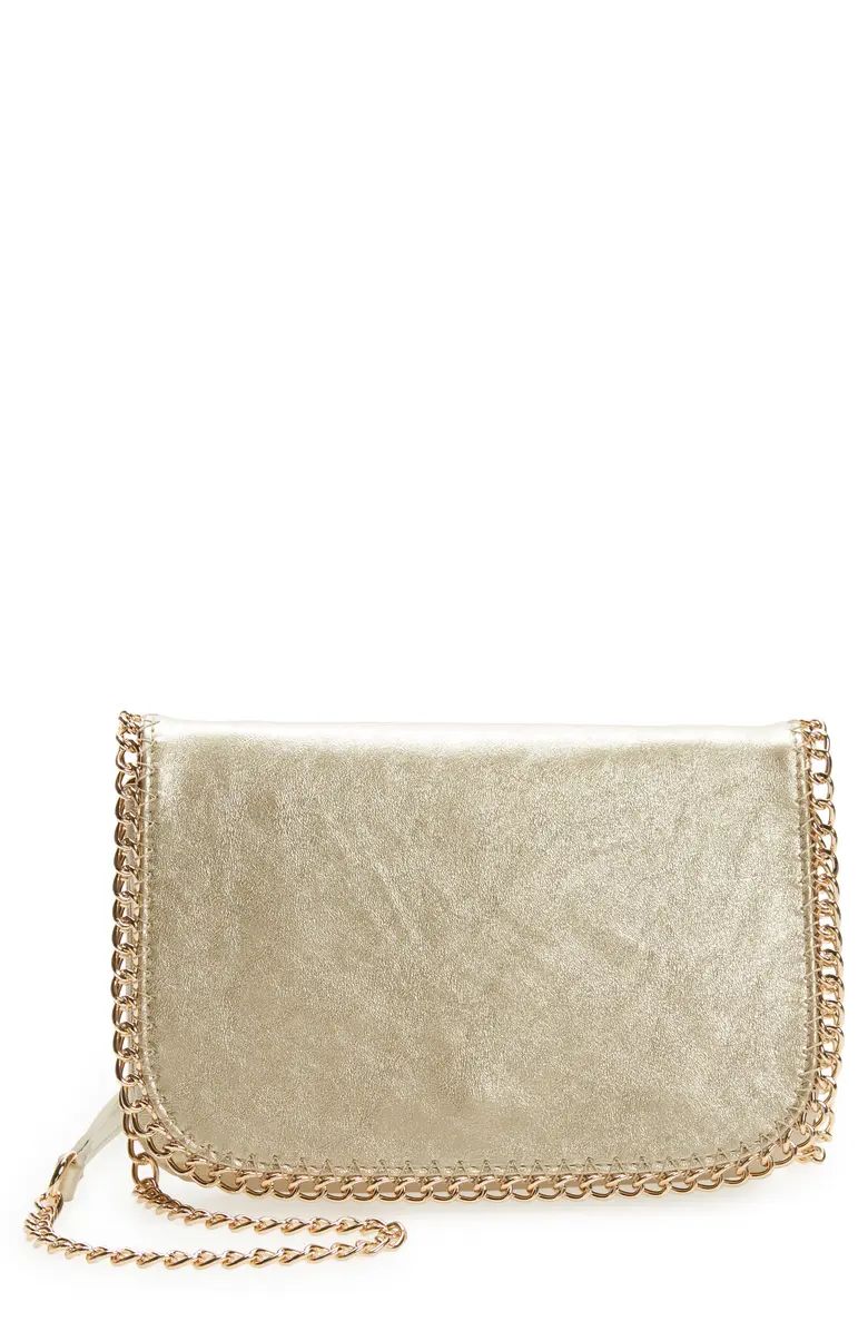 Biana Faux Leather Wallet on a Chain | Nordstrom