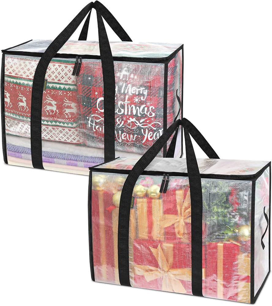 BALEINE 28 Gallon Moving Totes with Reinforced Handles, Heavy-Duty UnderBed Storage Bag for Movin... | Amazon (US)