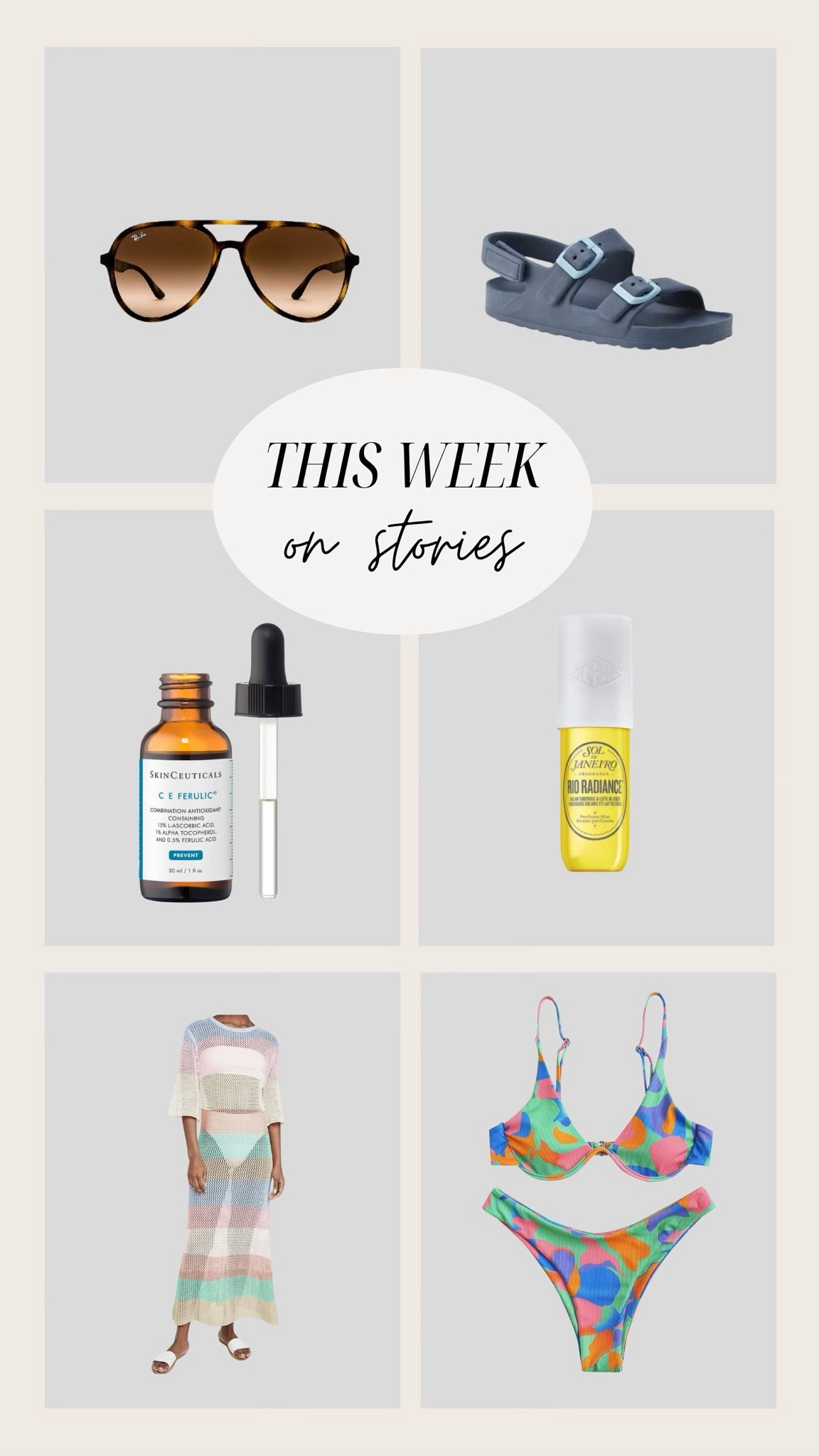 Seen on my instagram stories this week 🫶🏼

Skinceuticals sale, Skinceuticals CE Ferulic, vitamin c, colorful bikini, amazon swimsuit, kids sandal, little boy sandal, colorful swimsuit coverup, swimsuit coverup, amazon coverup, aviators, sephora sale, Christine Andrew 

#LTKbeauty #LTKxSephora #LTKswim