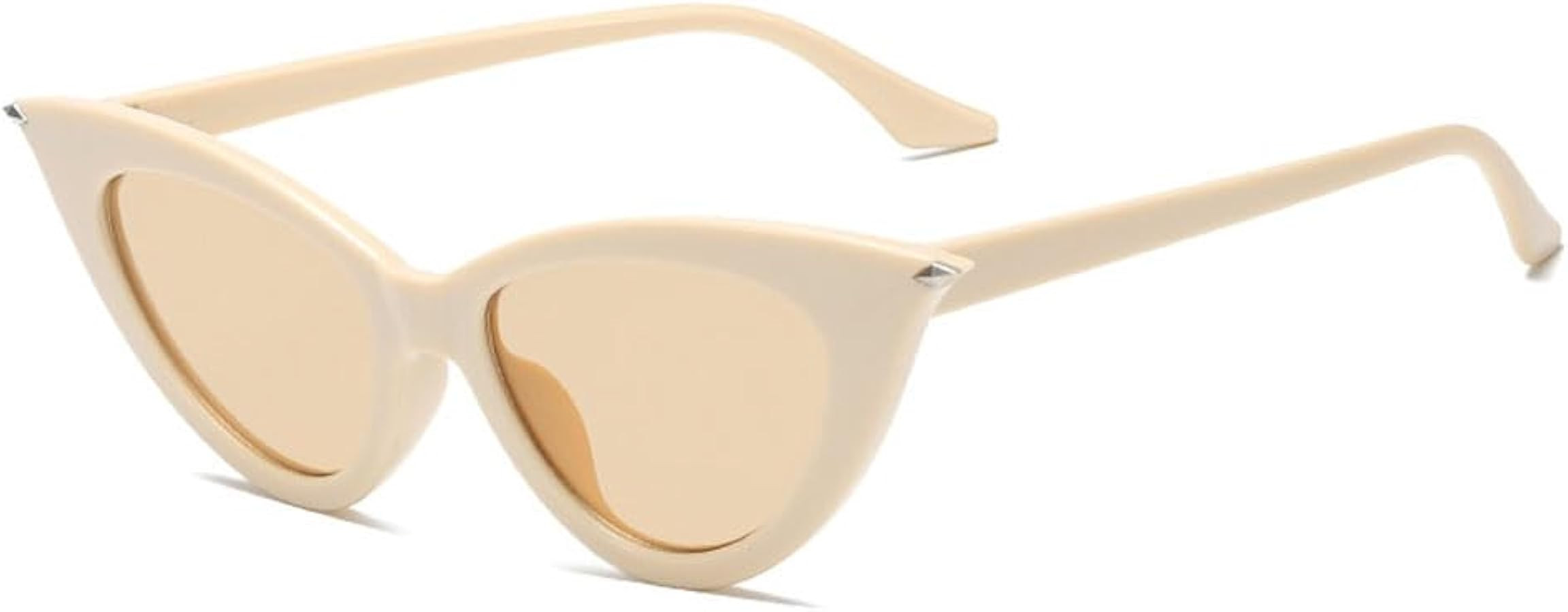 OZPYKAE Women Cat Eye Sunglasses,Vintage Goggles Plastic Frame Sunglasses Cat Eye Mod Style Style... | Amazon (US)