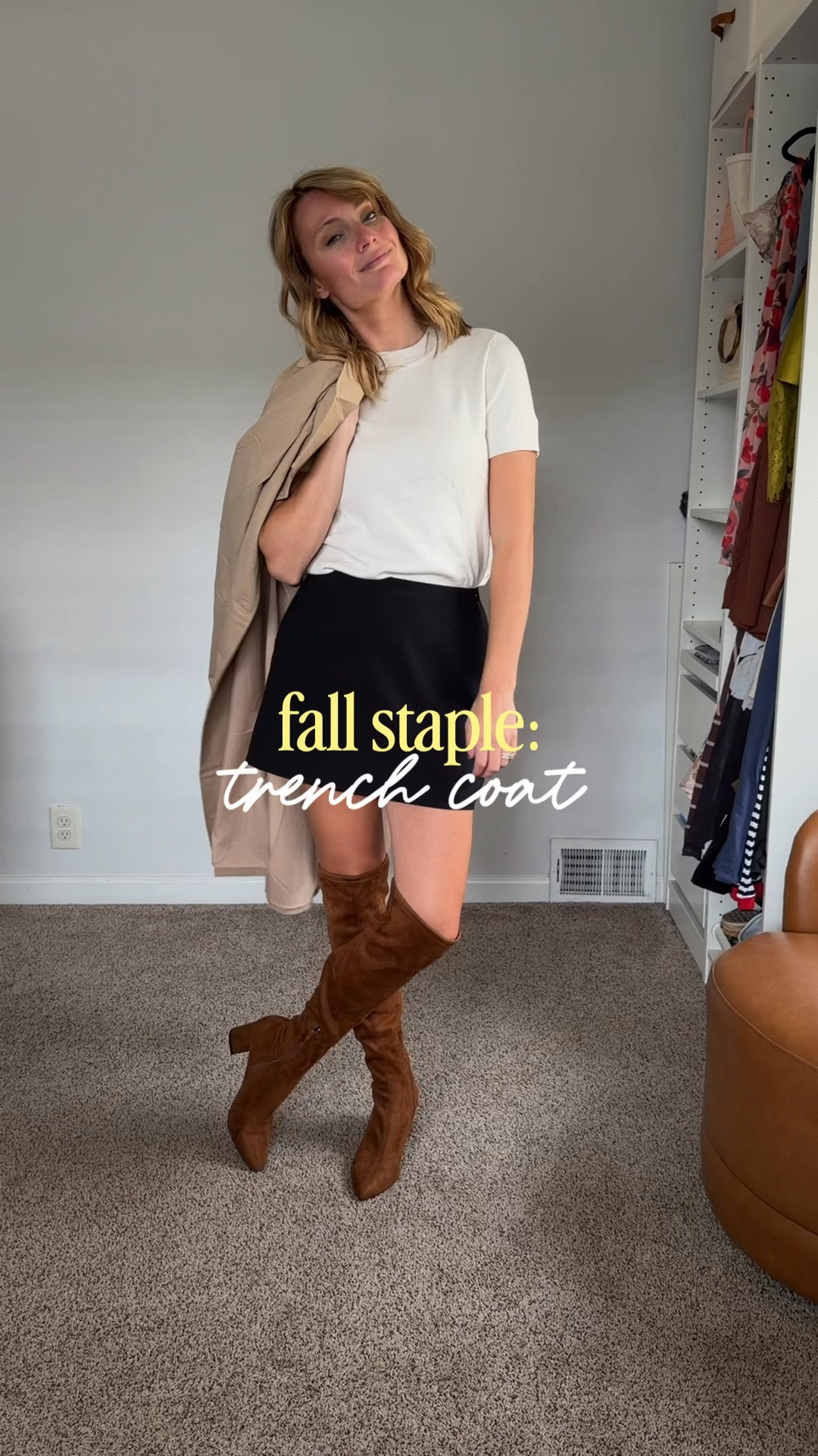 Trench coats are the fall staple that come back year after year.

#LTKootd #LTKmomlife #LTKgrwm