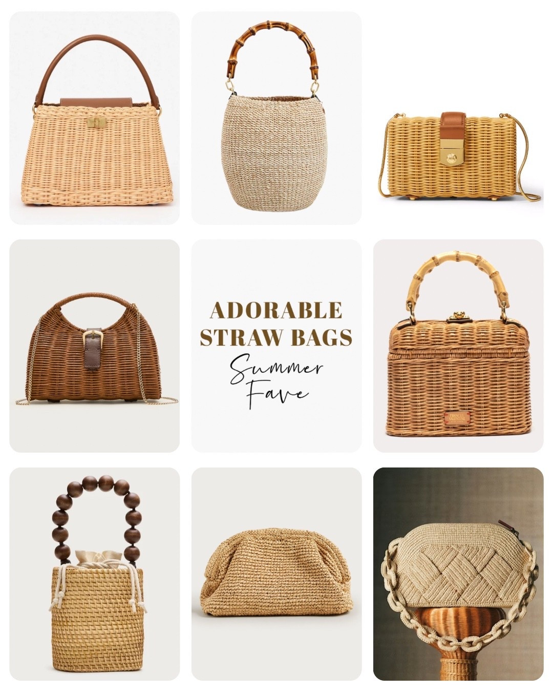 Small straw bags make such a chic statement!

Summer bag, summer handbag, wicker handbag

#LTKOver40 #LTKSeasonal