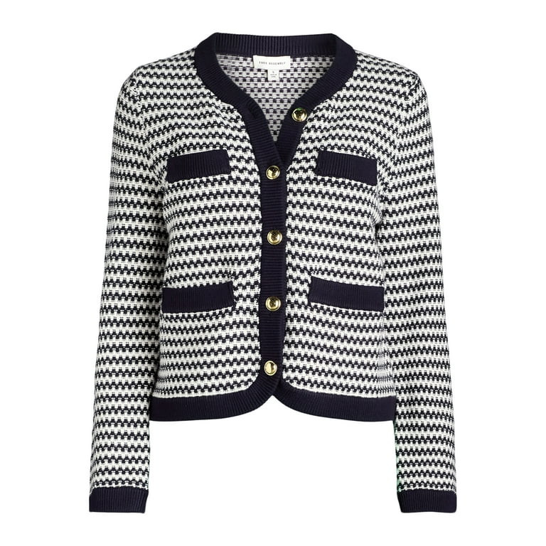 Free Assembly Women’s Welt Pocket Cardigan, Lightweight, Sizes XS-XXL | Walmart (US)