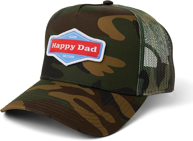 Happy Dad Trucker Hat, Trendy Mens Hats with Breathable Mesh Back, Snap Closure, Birthday Gifts, ... | Amazon (US)