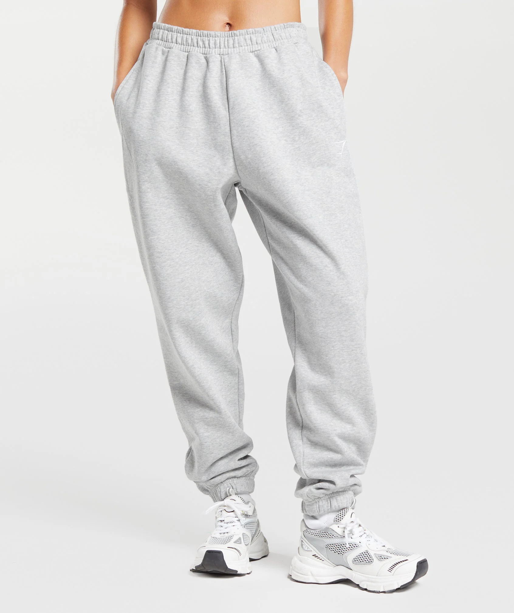 Gymshark Training Fleece Joggers - Light Grey Core Marl | Gymshark (Global)