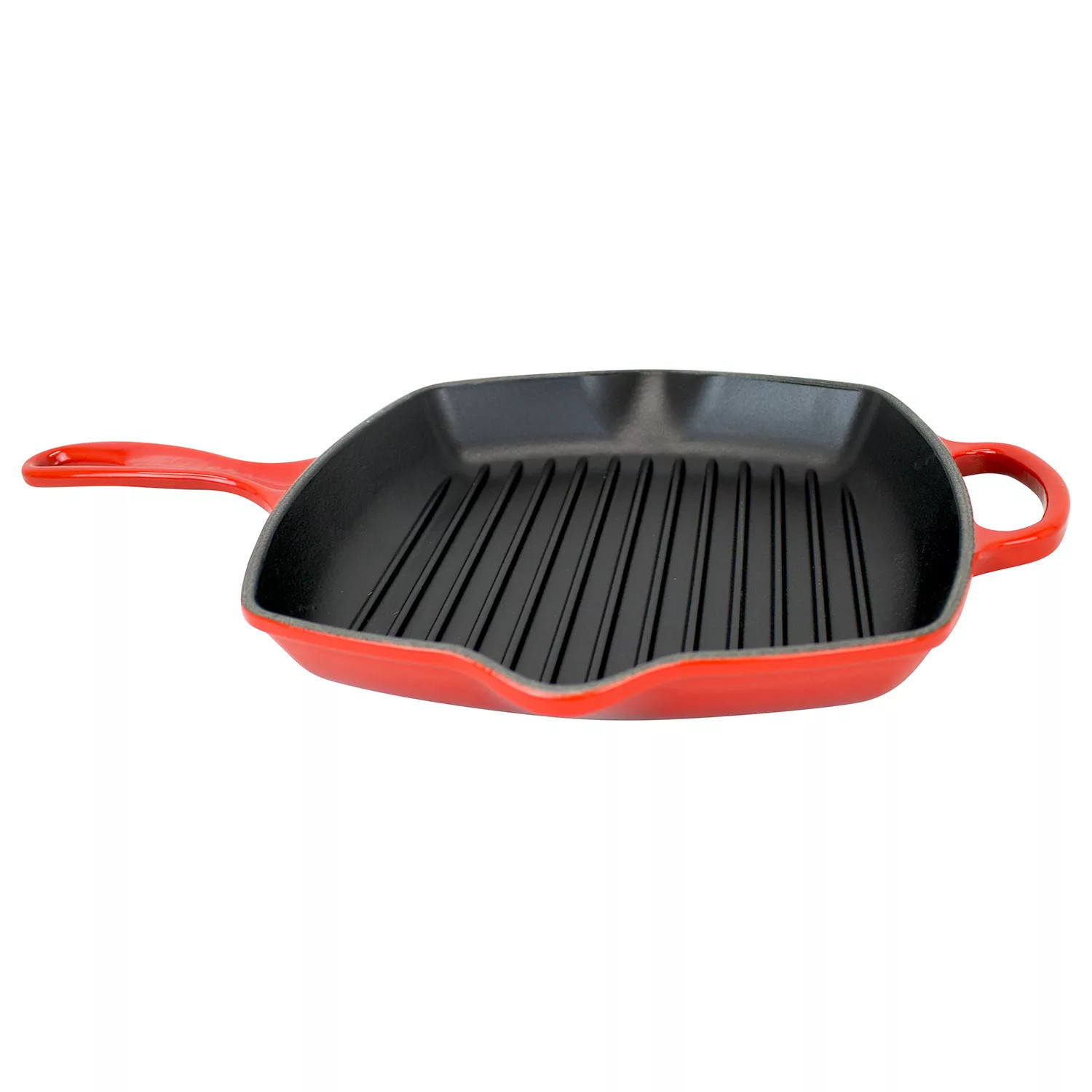 Le Creuset Signature Square Skillet Grill 10.25 in - Cerise:- Cerise | Sam's Club