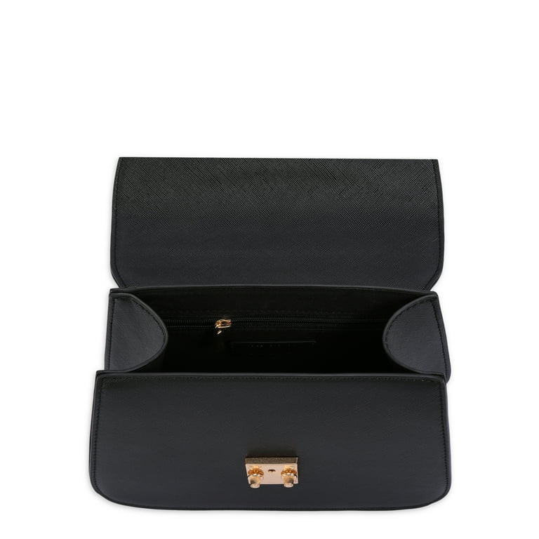 BeCool Women's Adult Top Handle Satchel Handbag Black | Walmart (US)