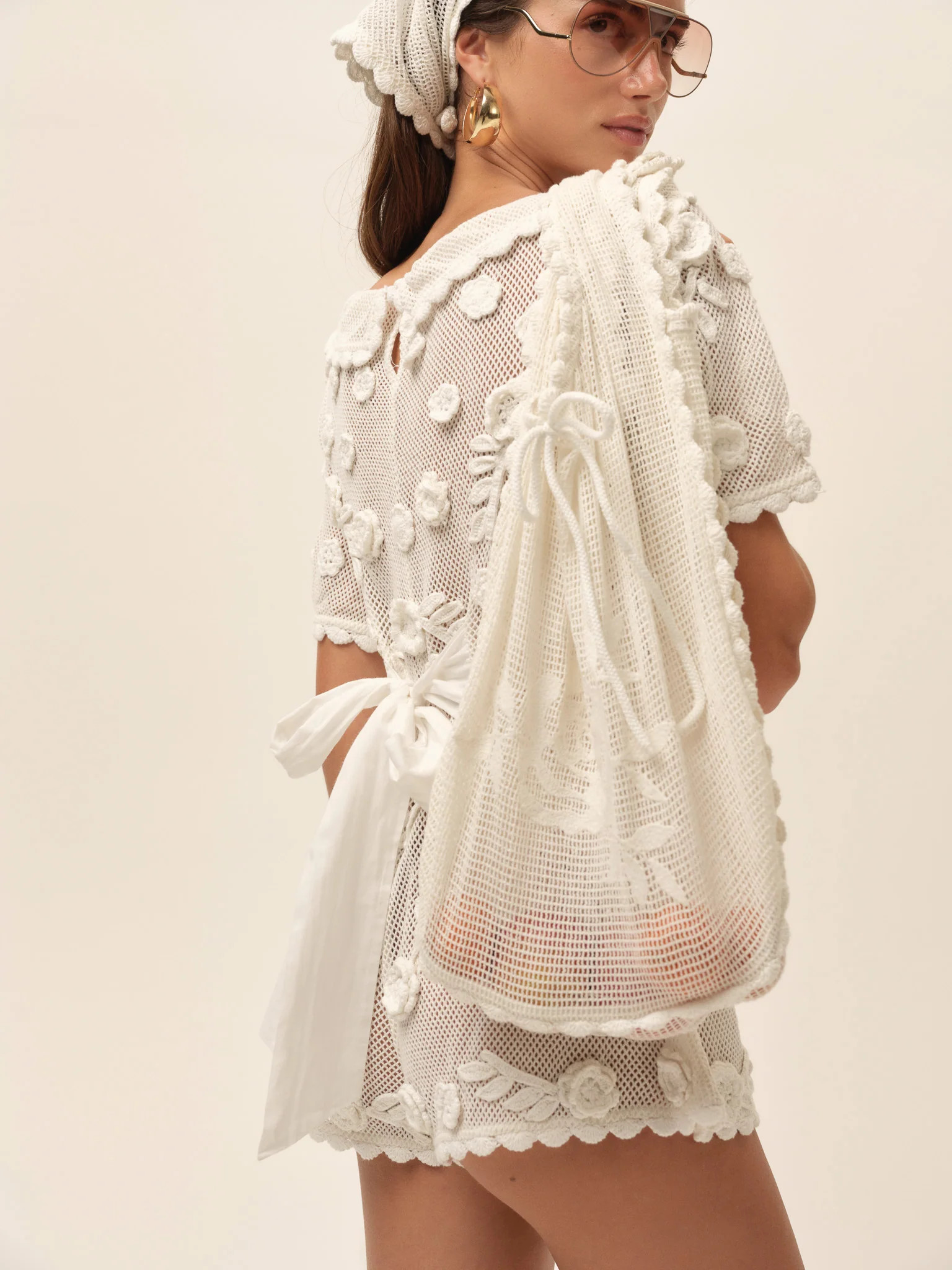 Rose Crochet Tote Bag | For Love & Lemons