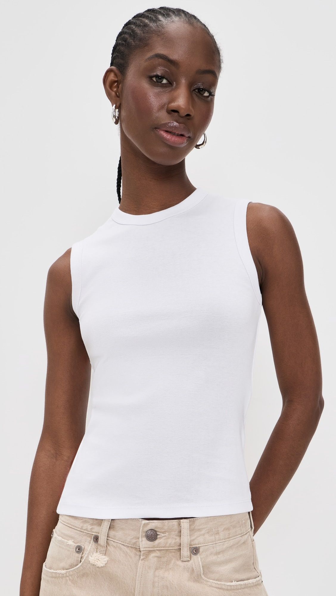 Madewell The 90s Shell Tank In Compact Cotton | Shopbop | Shopbop