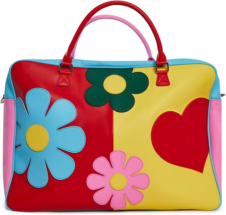 Dolls Kill Free Luv Nation Giant Weekender Bag by Delia's | Colorblock Travel Duffle with Vegan L... | Amazon (US)