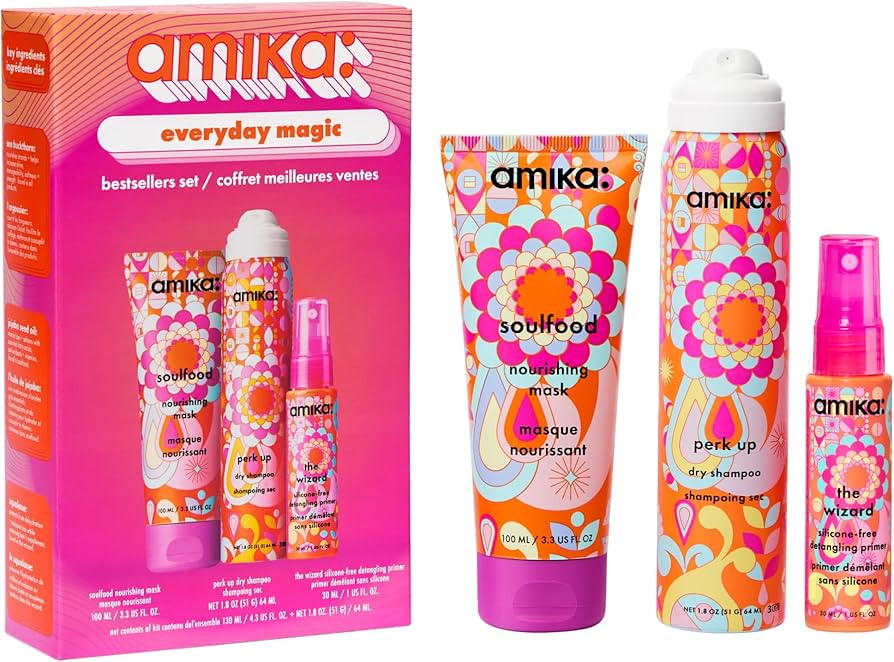 amika everyday magic bestsellers set | gift set for all hair types, TSA travel-size approved | Amazon (US)