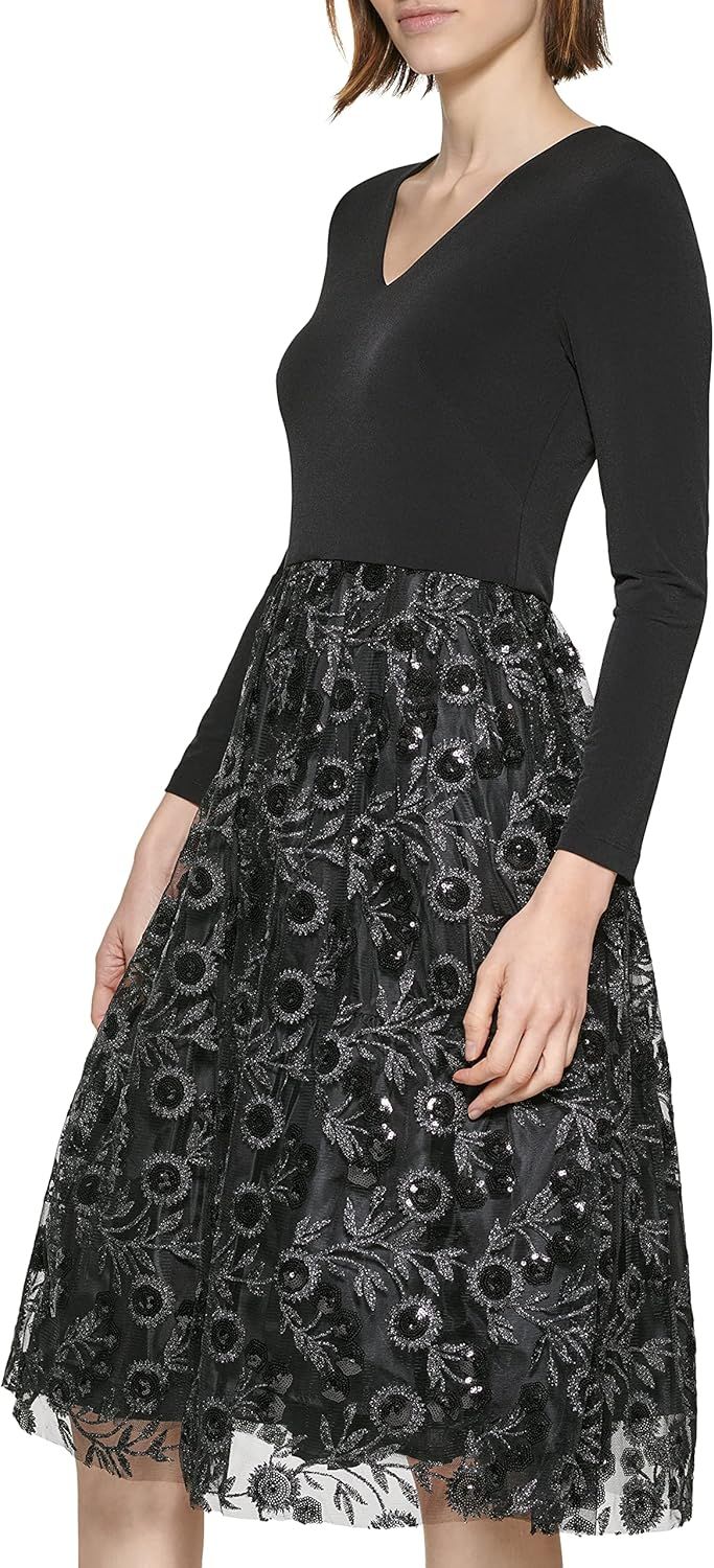 Calvin Klein Women's Jersey Top Slace Skirt Dress | Amazon (US)