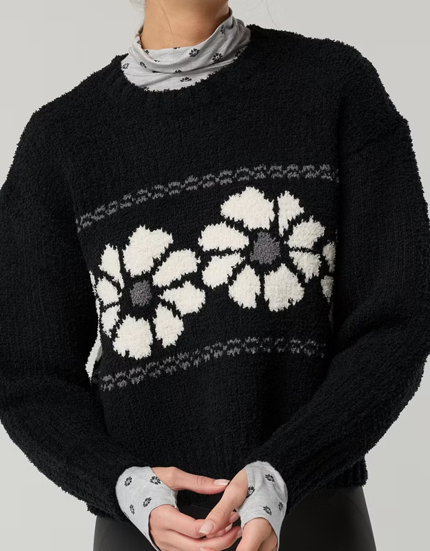 OFFLINE By Aerie Marshmallow Crewneck Sweater | Aerie