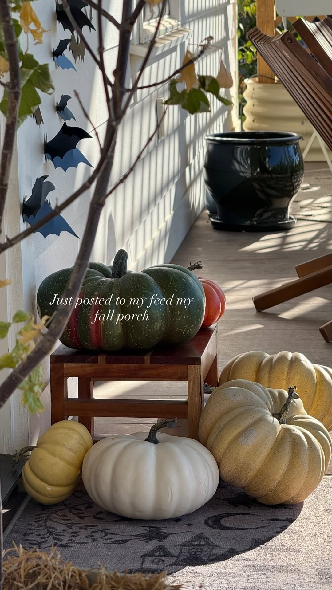 Spent the weekend decorating my porch for fall/Halloween and I love how it turned out so much!! Use code Kelsie10 for a discount on the rug! 

 #LTKSeasonal #LTKHome