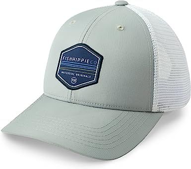 Fish Hippie Gulfstream Trucker Hat | Mesh Back | Snapback Adjustable Closure | Amazon (US)