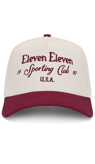 Sporting Club Script Cap in Beige & Maroon | Revolve Clothing (Global)