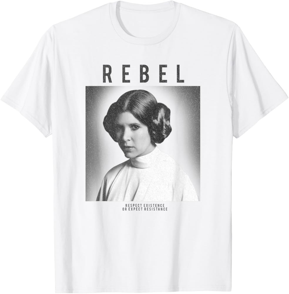 Star Wars Princess Leia Rebel Box Up Respect Existence T-Shirt | Amazon (US)