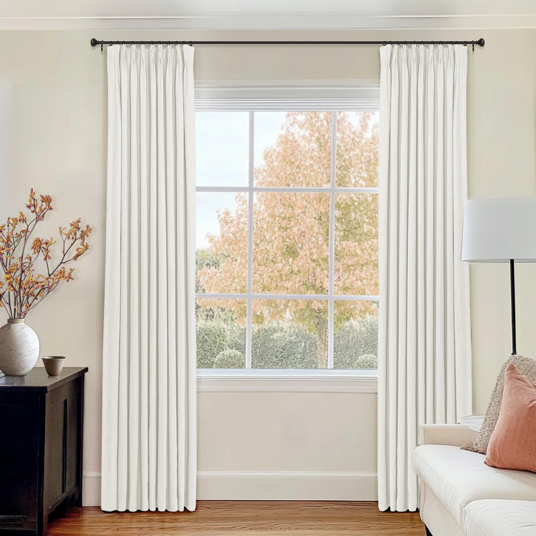 Luma 100% Linen Curtains Drapes Pinch Pleated | Homerilla