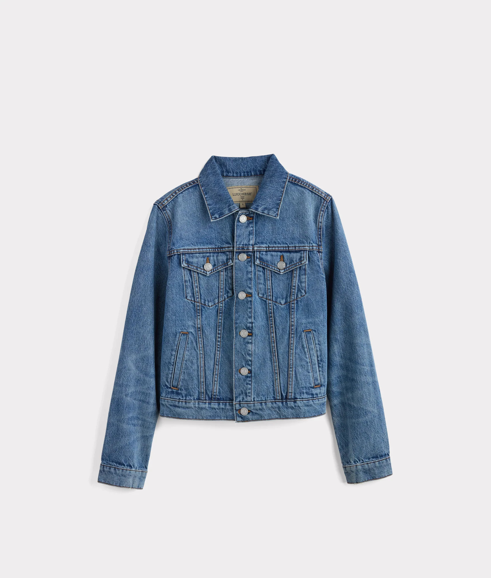 Justine Fringe Denim Jacket :: Blue Roan S | Lucchese Bootmaker