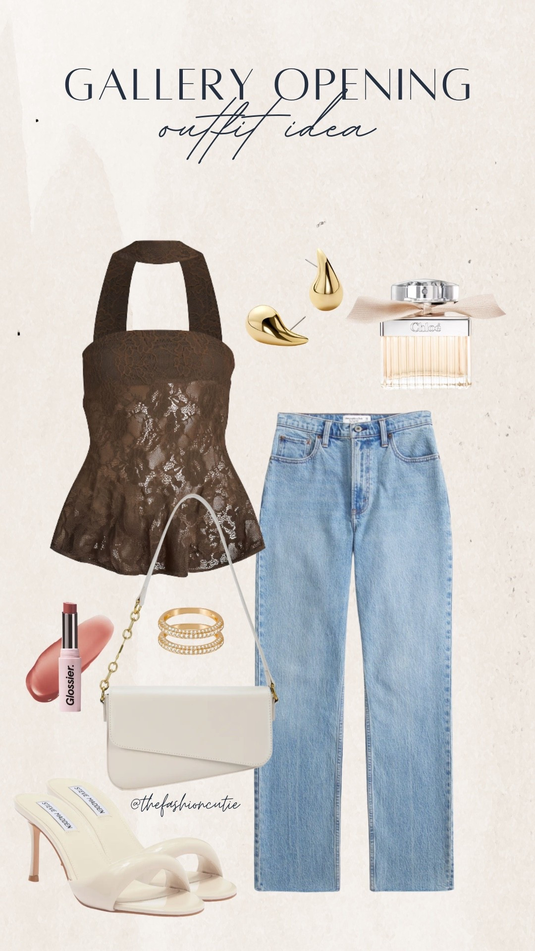 This sheer brown lace halter with straight-leg denim and ivory heels is giving modern romantic. The perfect outfit idea for a gallery opening, date night, or dressy casual event.

#LTKStyleTip #LTKShoeCrush #LTKFindsUnder100