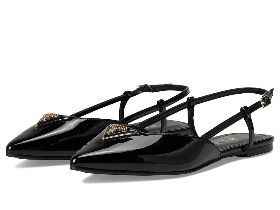 GUESS Bemas Women's Flat Shoes Black : 7.5 M, Leather | Zappos