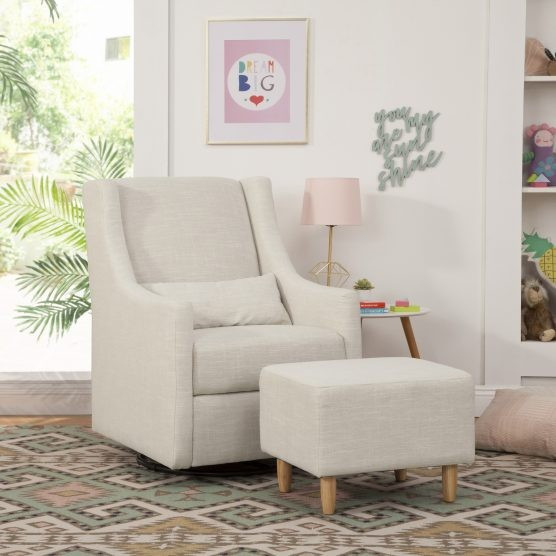Babyletto Toco Swivel Glider and Ottoman | The Tot
