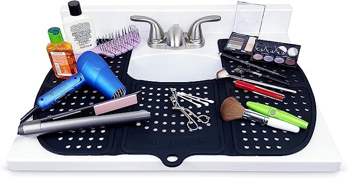 Sink Topper, Bathroom Sink Cover for Counter Space. Makeup Organizer Mat and Must Have Bathroom G... | Amazon (US)