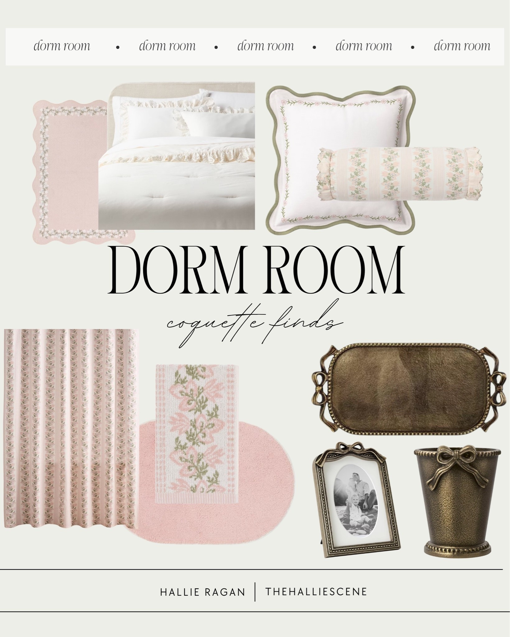 Dorm // dorm room // coquette // girly // pink // shabby chic // love shack // Target // bows

#LTKHome #LTKdayinmylife #LTKSeasonal