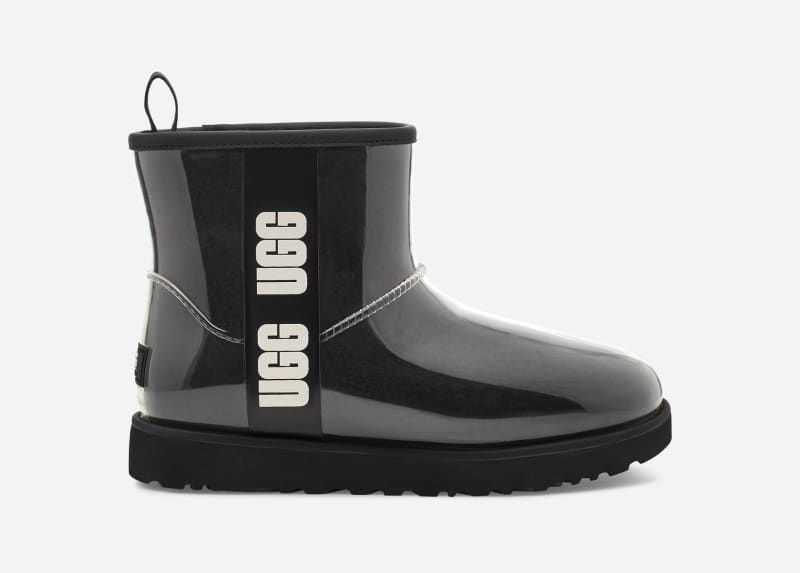 UGG Women's Classic Clear Mini Waterproof Classic Boots in Black, Size 8 | UGG (US)