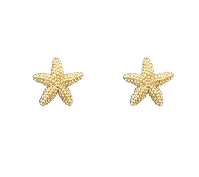 Brass Starfish Studs | Shop Bijou