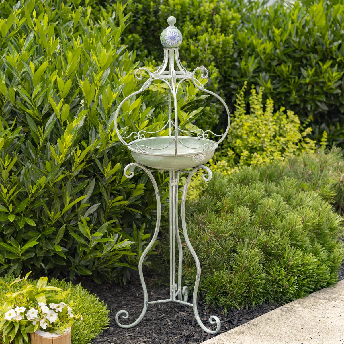 Alizeya Ceramic Single Tier Birdbath | Wayfair North America