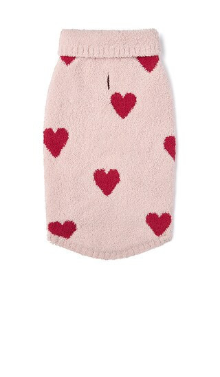 Barefoot Dreams Cozychic Heart Print Pet Sweater in Pink. - size S | Revolve Clothing (Global)