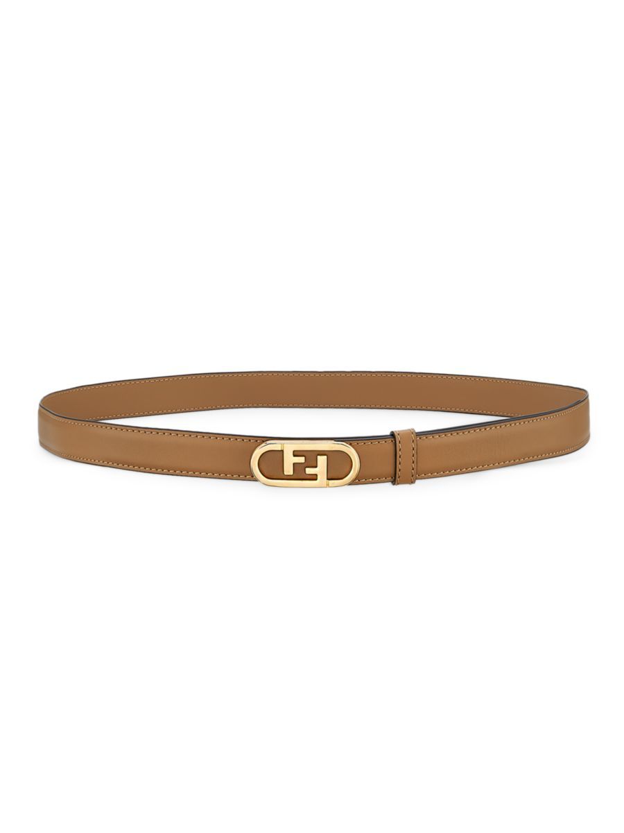 FF Logo Leather Belt | Saks Fifth Avenue