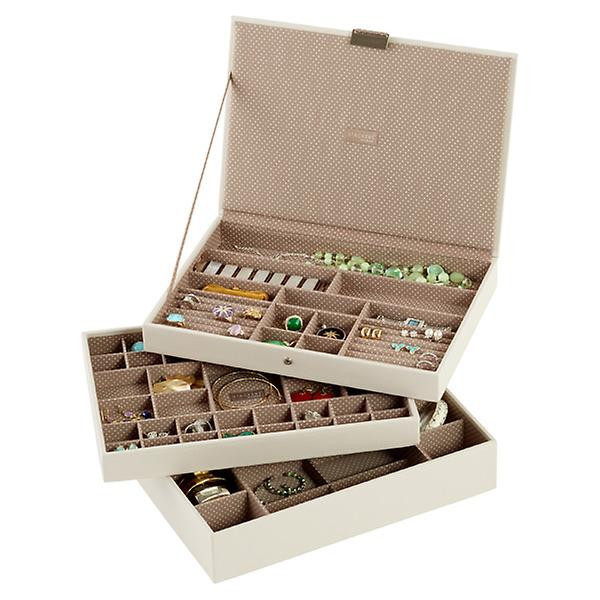 Stackers Vanilla Supersize Jewelry Box Collection | The Container Store