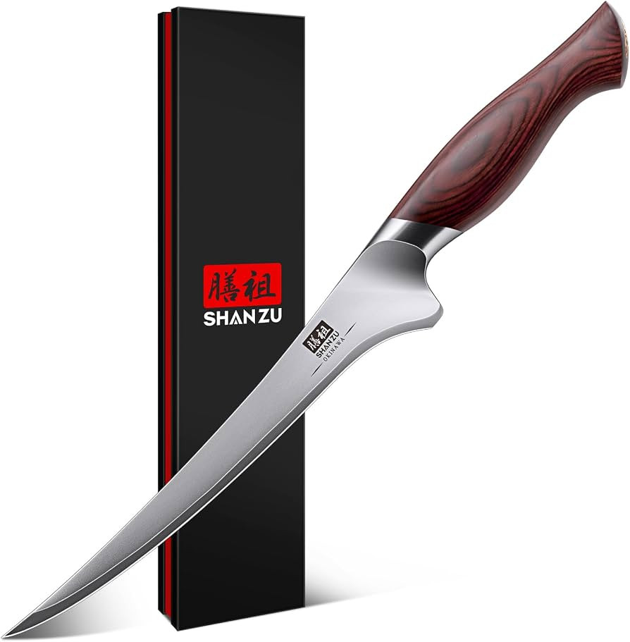 SHAN ZU Fillet Knife 7 In, Razor Sharp Boning Knife for Meat | Amazon (US)